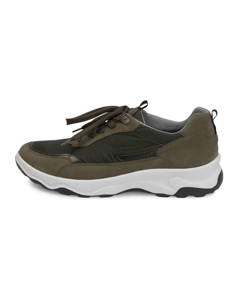 VITAFORM-Echt-Leder-&-Textil-Sneaker-oliv