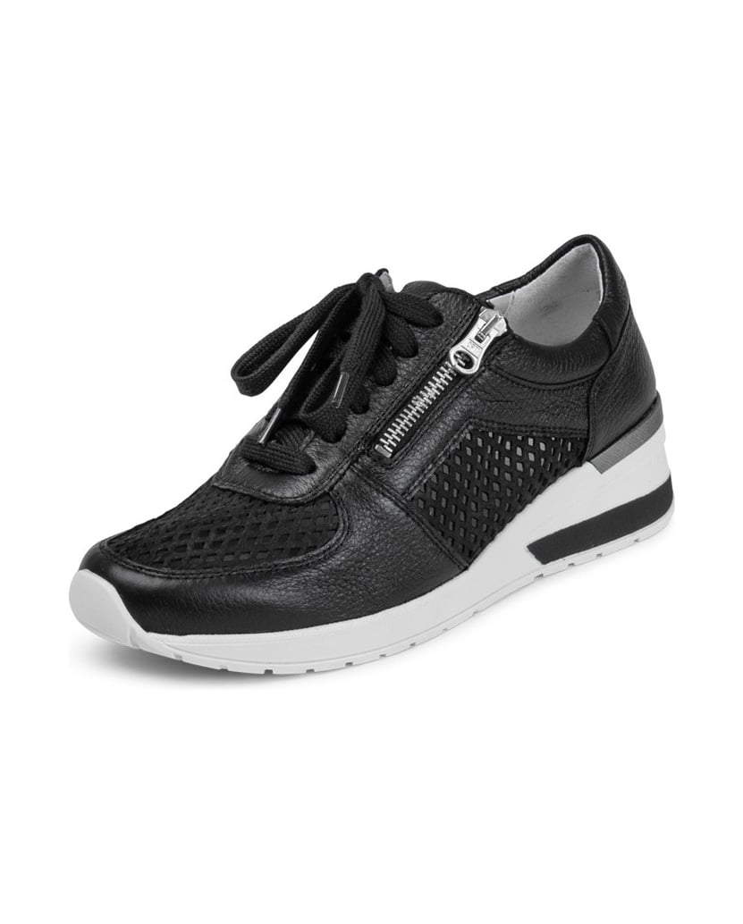 VITAFORM-Hirschleder-Sneaker-schwarz