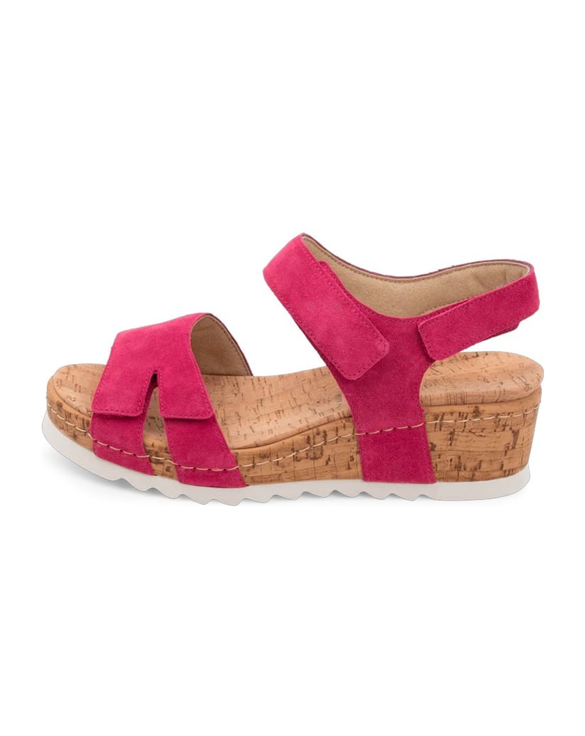VITAFORM-Veloursleder-Sandaletten-fuchsia