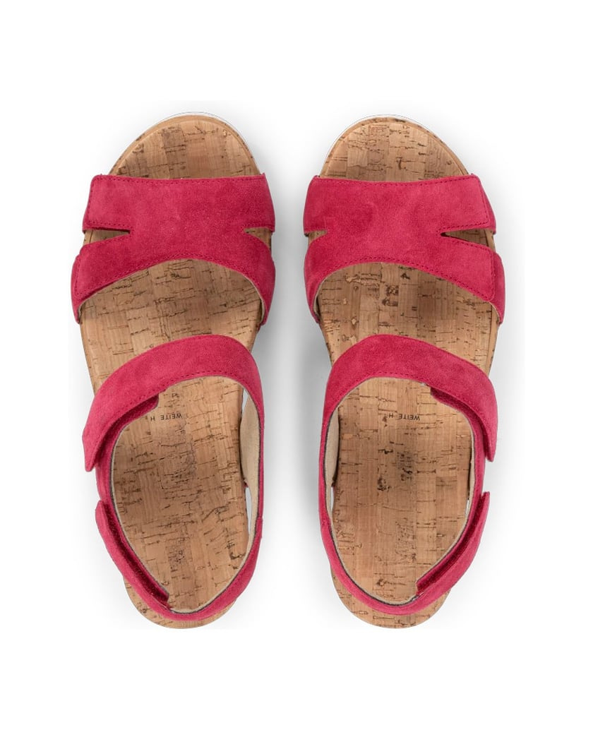 VITAFORM-Veloursleder-Sandaletten-fuchsia