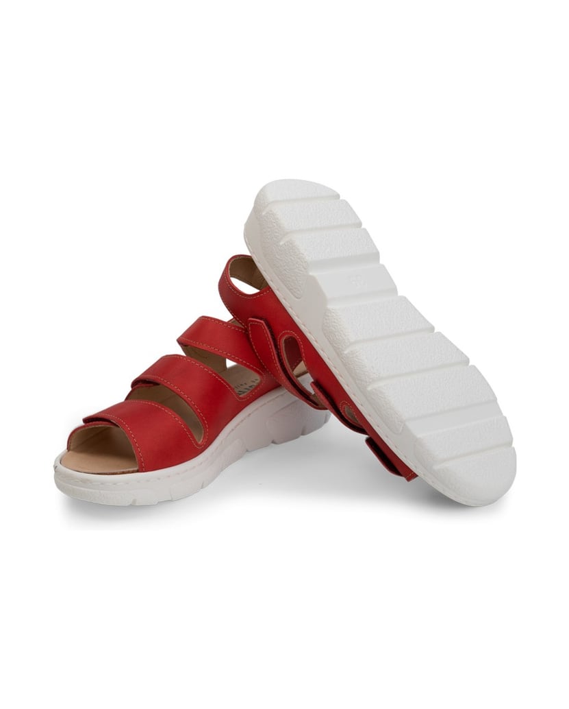 VITAFORM-Softnappaleder-Sandalen-rot