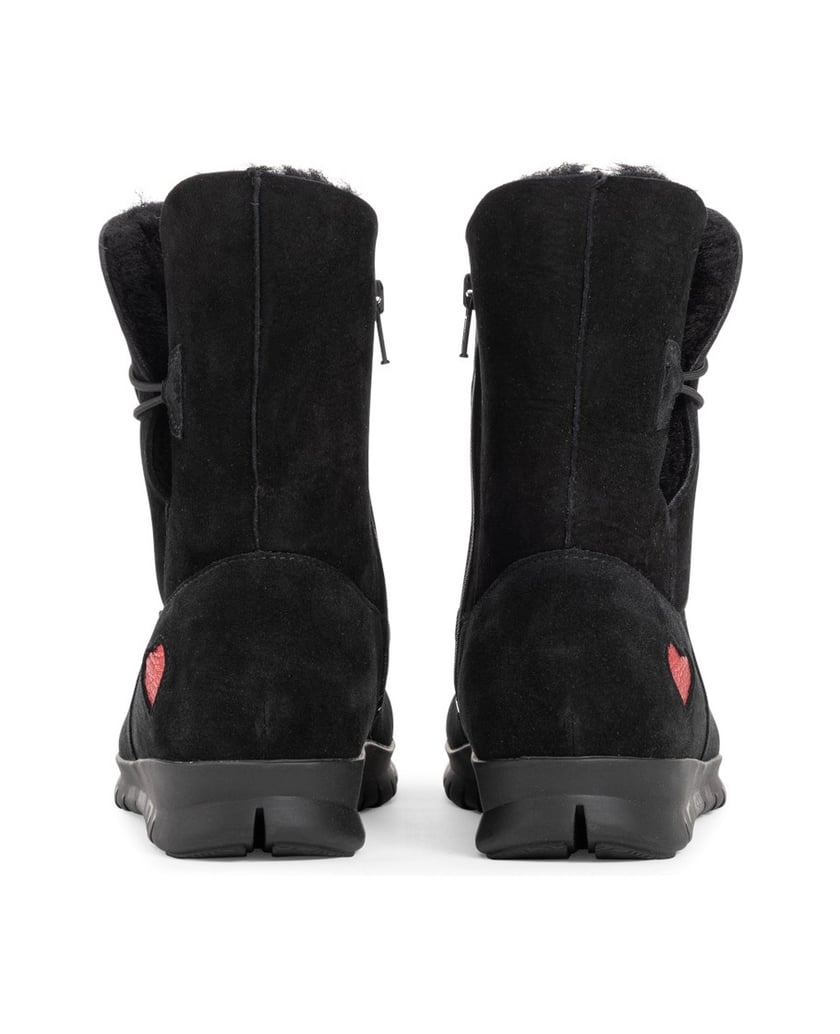 VITAFORM-Veloursleder-&-Doubleface-Stiefeletten-schwarz