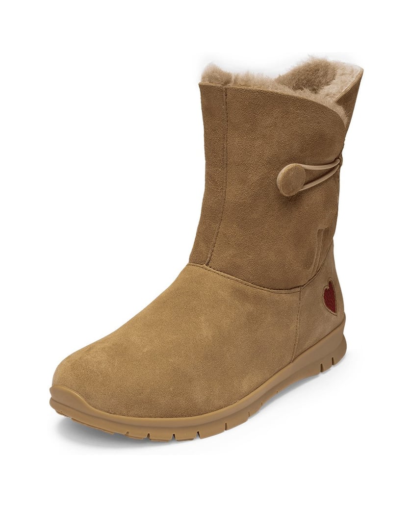 VITAFORM-Veloursleder-&-Doubleface-Stiefeletten-schwarz