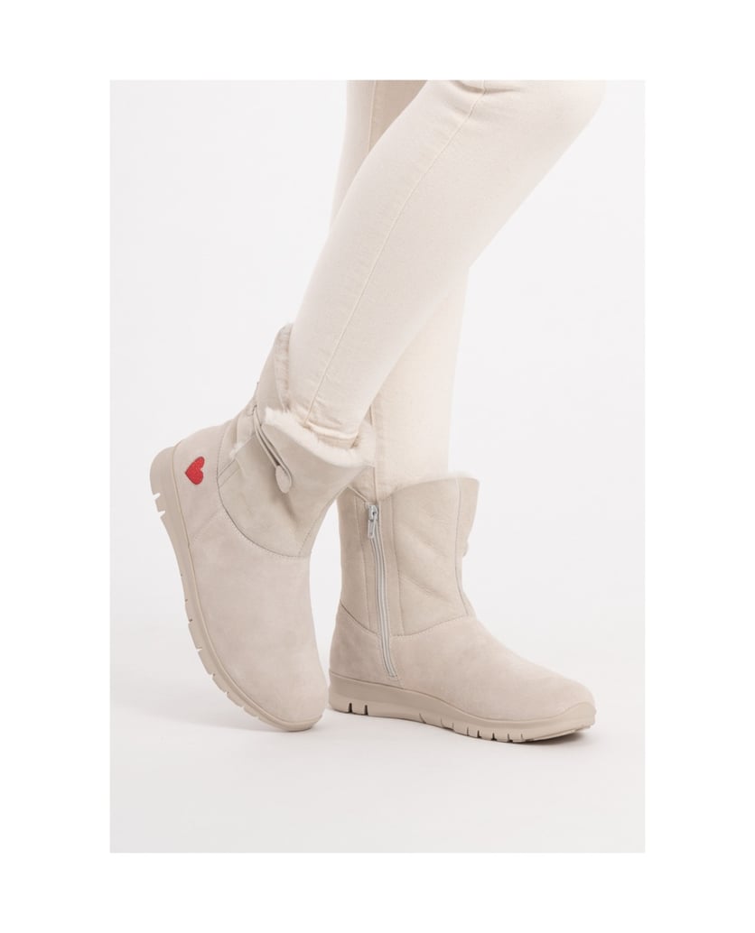 VITAFORM-Veloursleder-&-Doubleface-Stiefeletten-schwarz