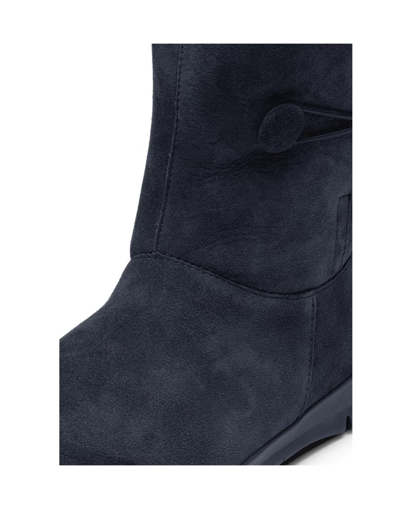 VITAFORM-Veloursleder-&-Doubleface-Stiefeletten-schwarz