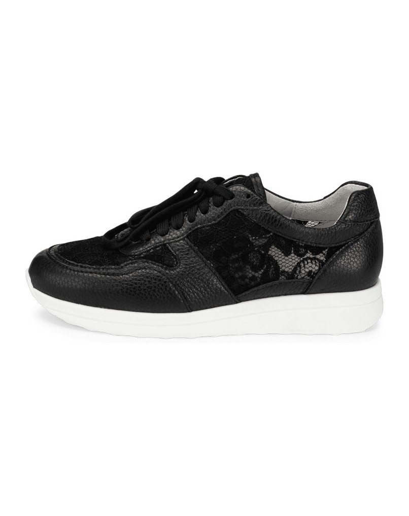 VITAFORM-Hirschleder-Sneaker-schwarz