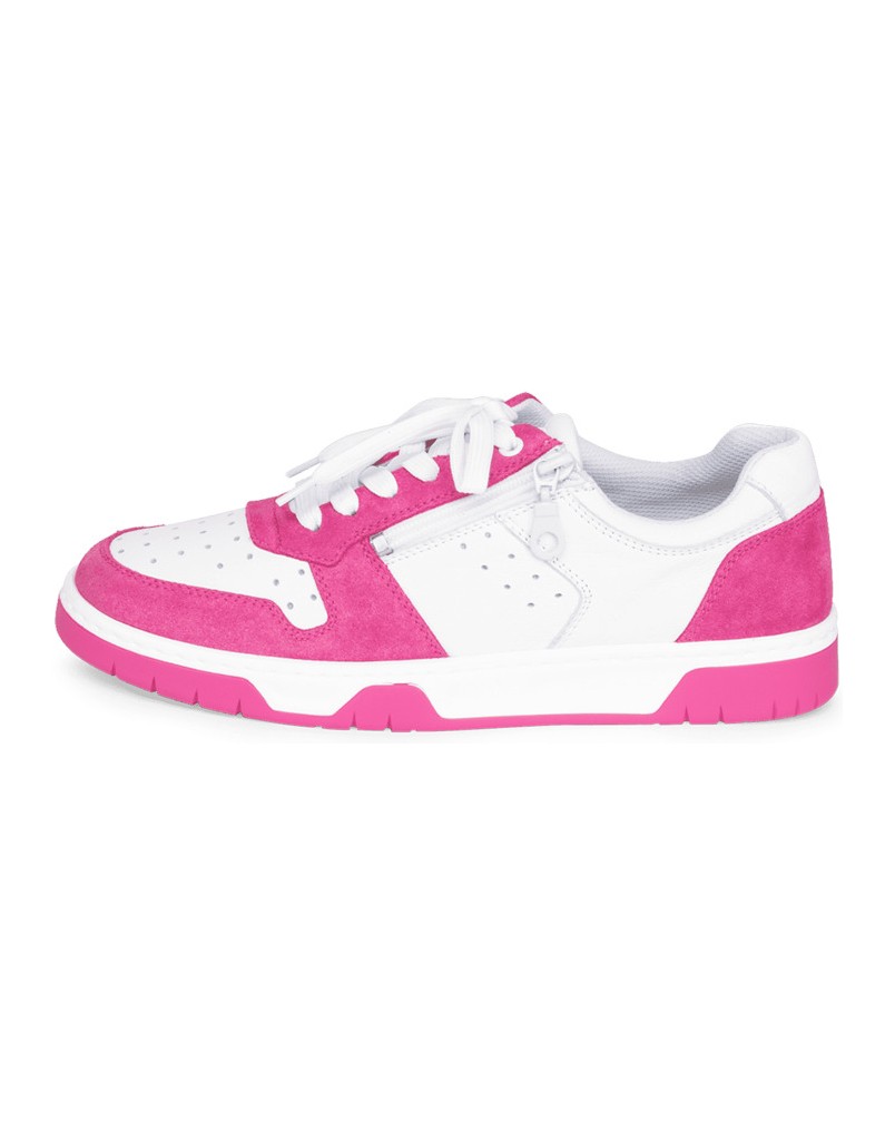 VITAFORM-Softnappaleder-&-Veloursleder-Sneaker-weiss