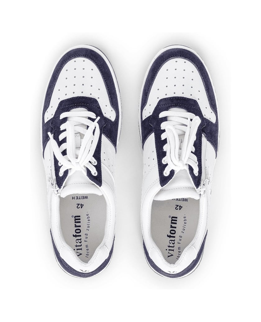 VITAFORM-Softnappaleder-&-Veloursleder-Sneaker-navy