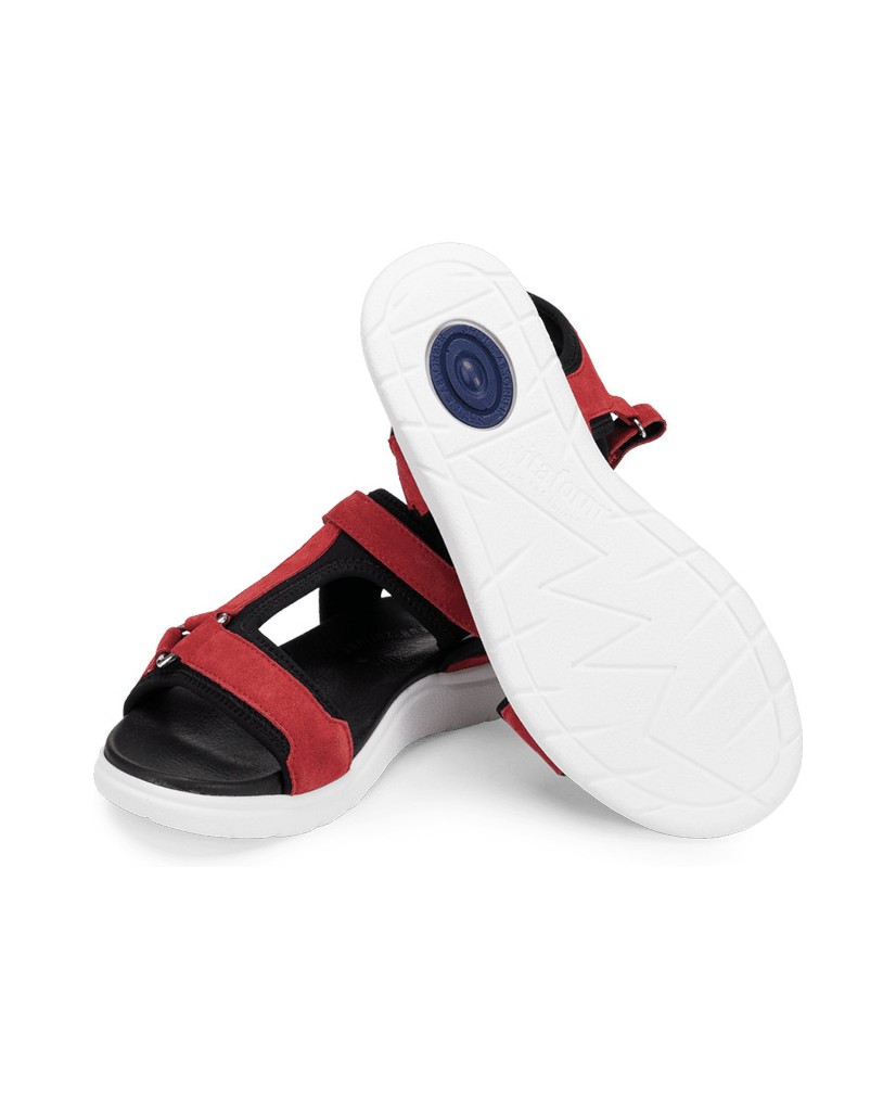 VITAFORM-Veloursleder-Sandalen-grün