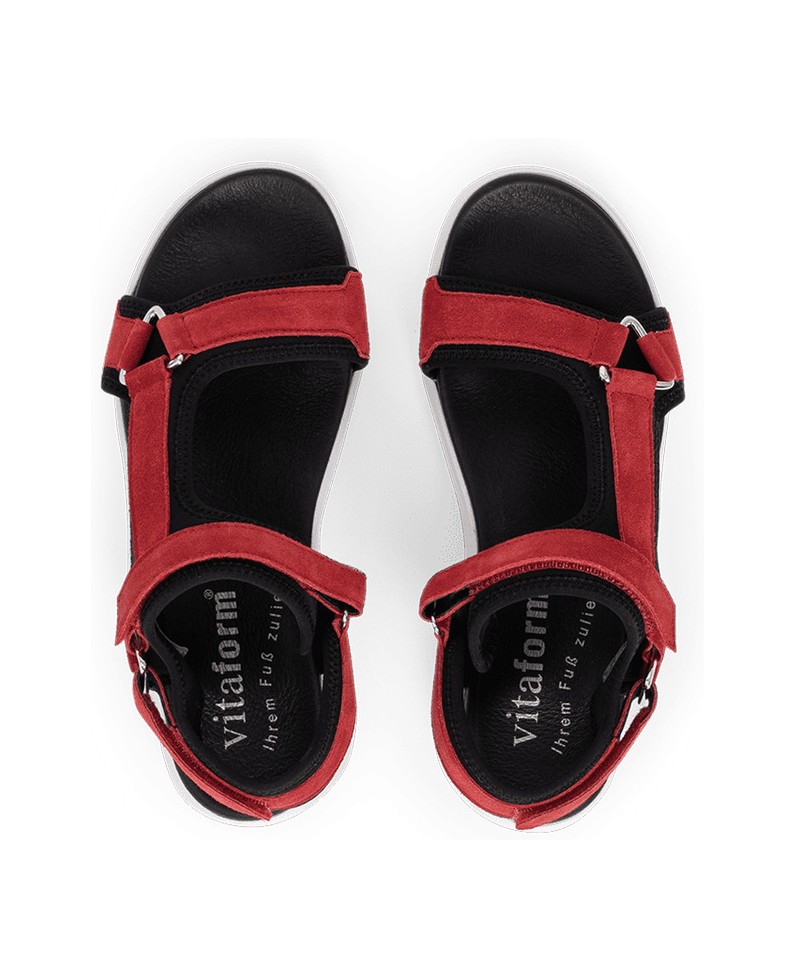 VITAFORM-Veloursleder-Sandalen-grün