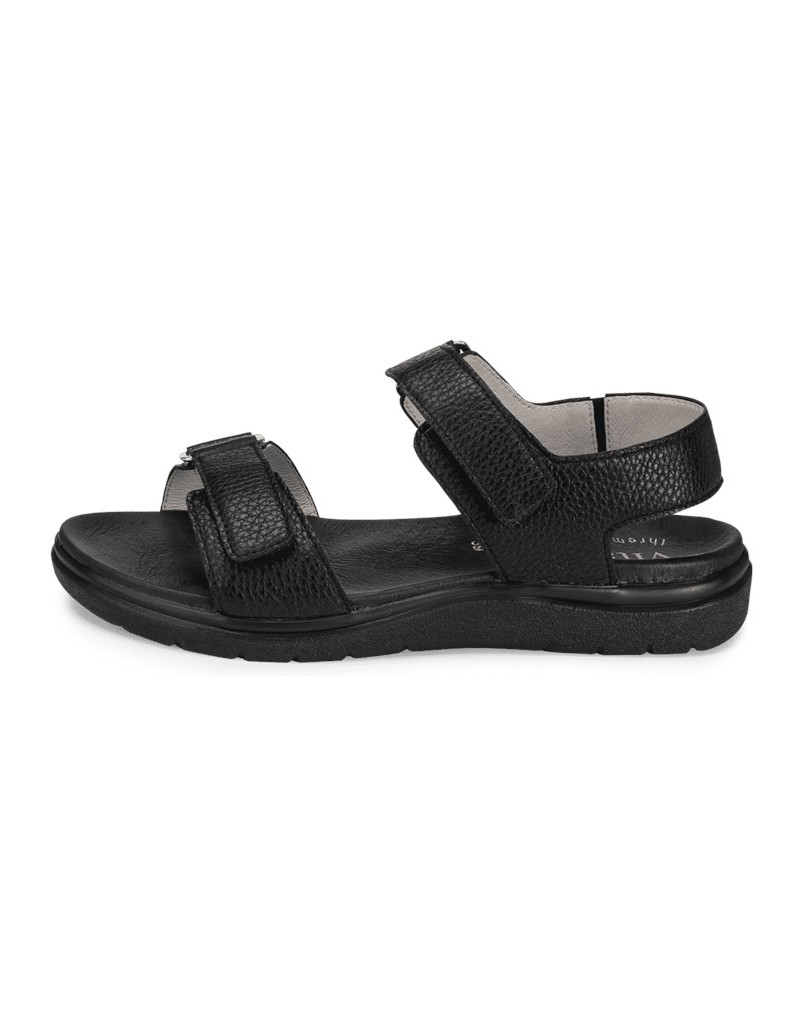 VITAFORM-Hirschleder-Sandalen-schwarz