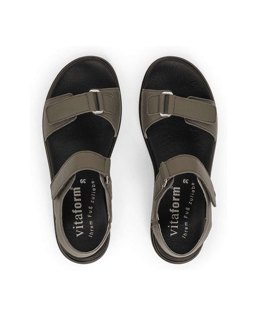 VITAFORM-Hirschleder-Sandalen-schwarz