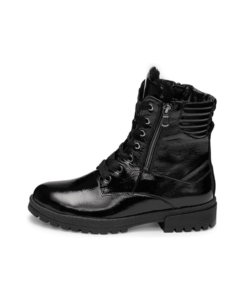 VITAFORM-Softlackleder-Stiefeletten-schwarz