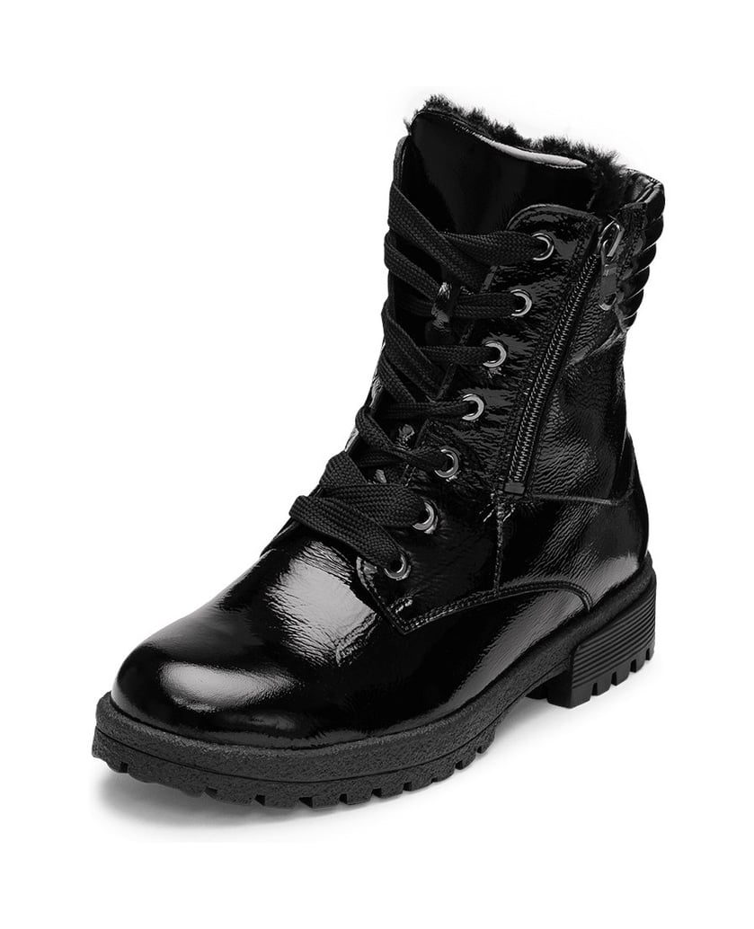 VITAFORM-Softlackleder-Stiefeletten-schwarz