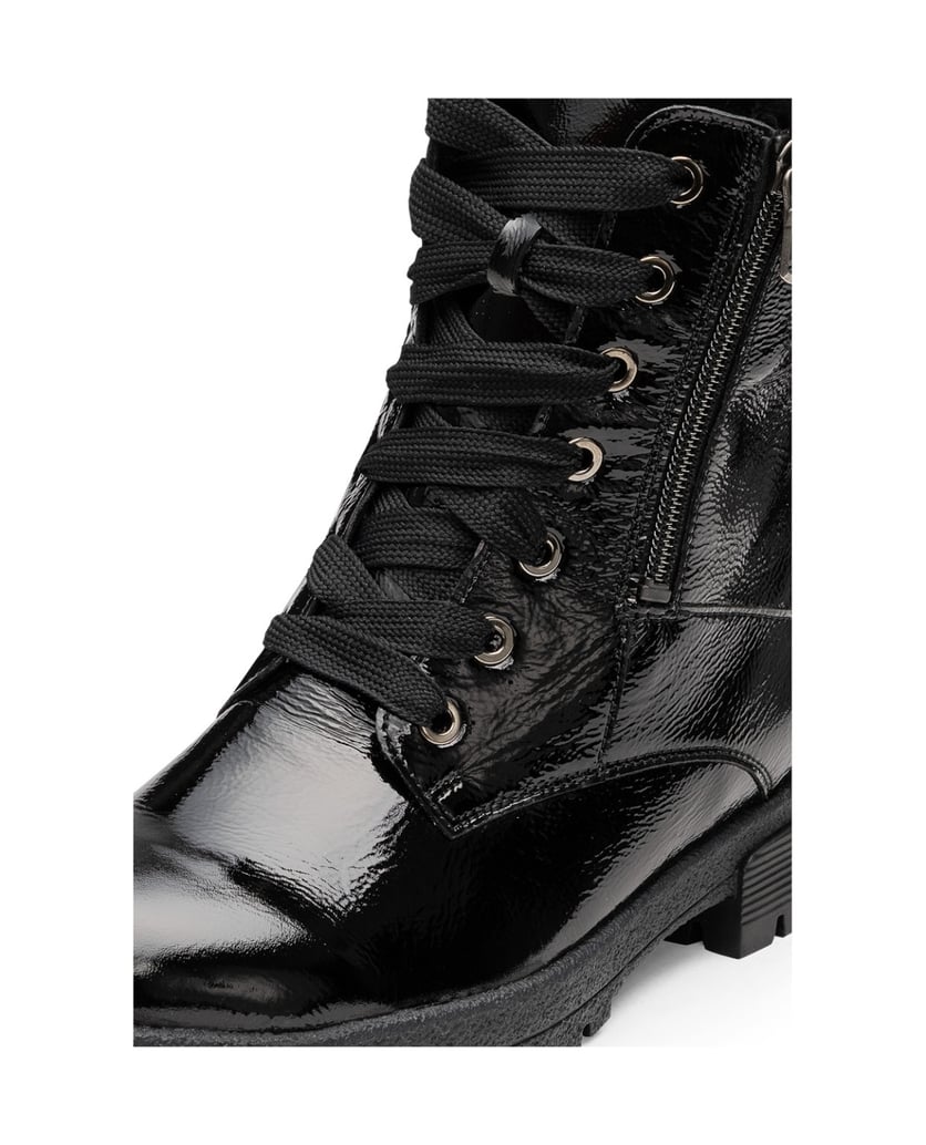 VITAFORM-Softlackleder-Stiefeletten-schwarz