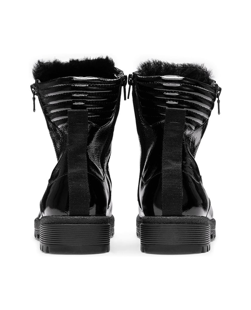 VITAFORM-Softlackleder-Stiefeletten-schwarz