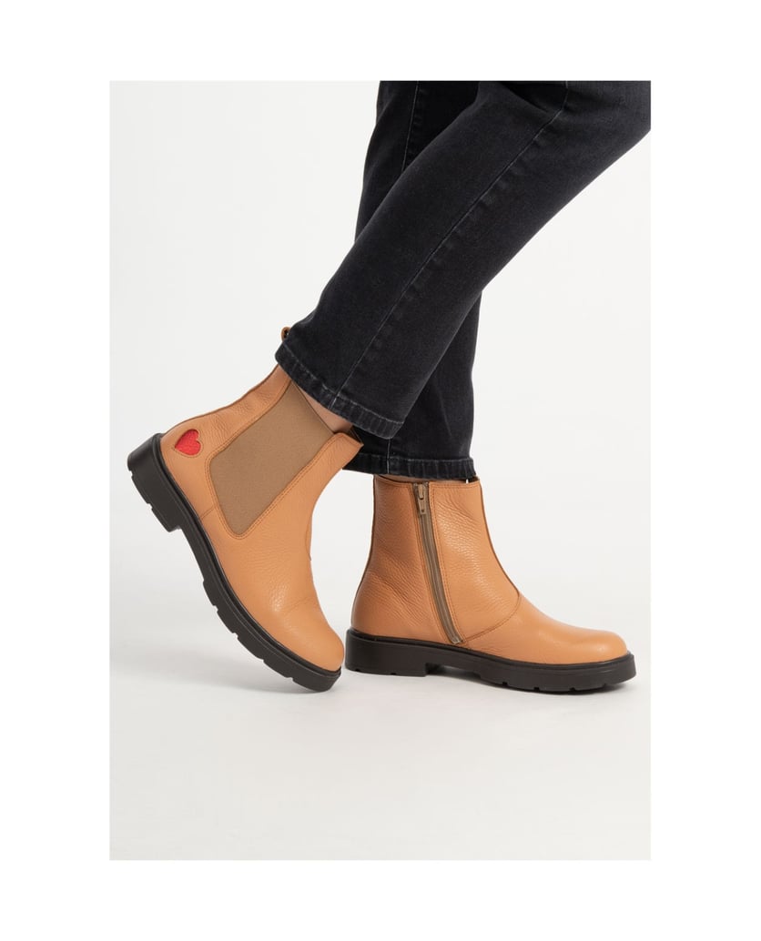 VITAFORM-Hirschleder-Stiefeletten-camel-
