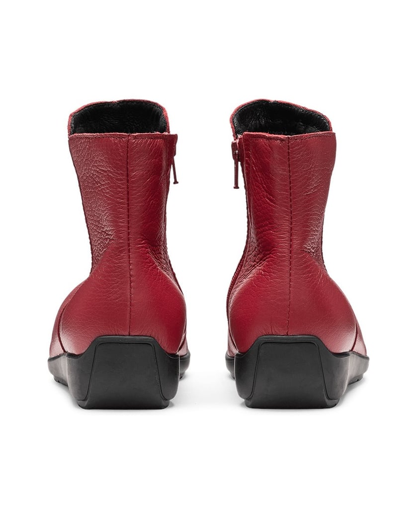 VITAFORM-Hirschleder-Stiefeletten-bordeaux