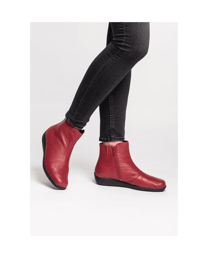 VITAFORM-Hirschleder-Stiefeletten-bordeaux