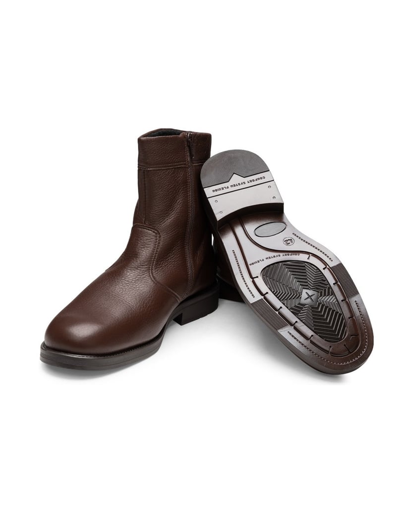 VITAFORM-Hirschleder-Stiefeletten-schwarz