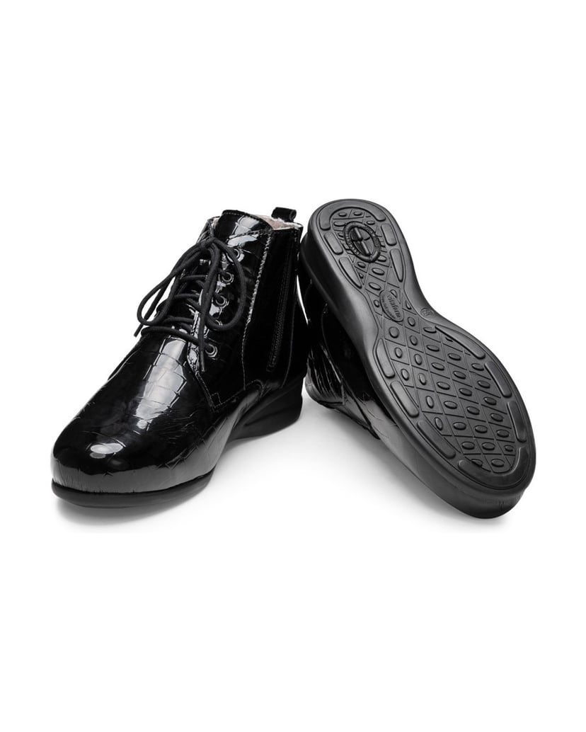 VITAFORM-Echt-Leder-&-vitaform-Stretch-Stiefeletten-schwarz