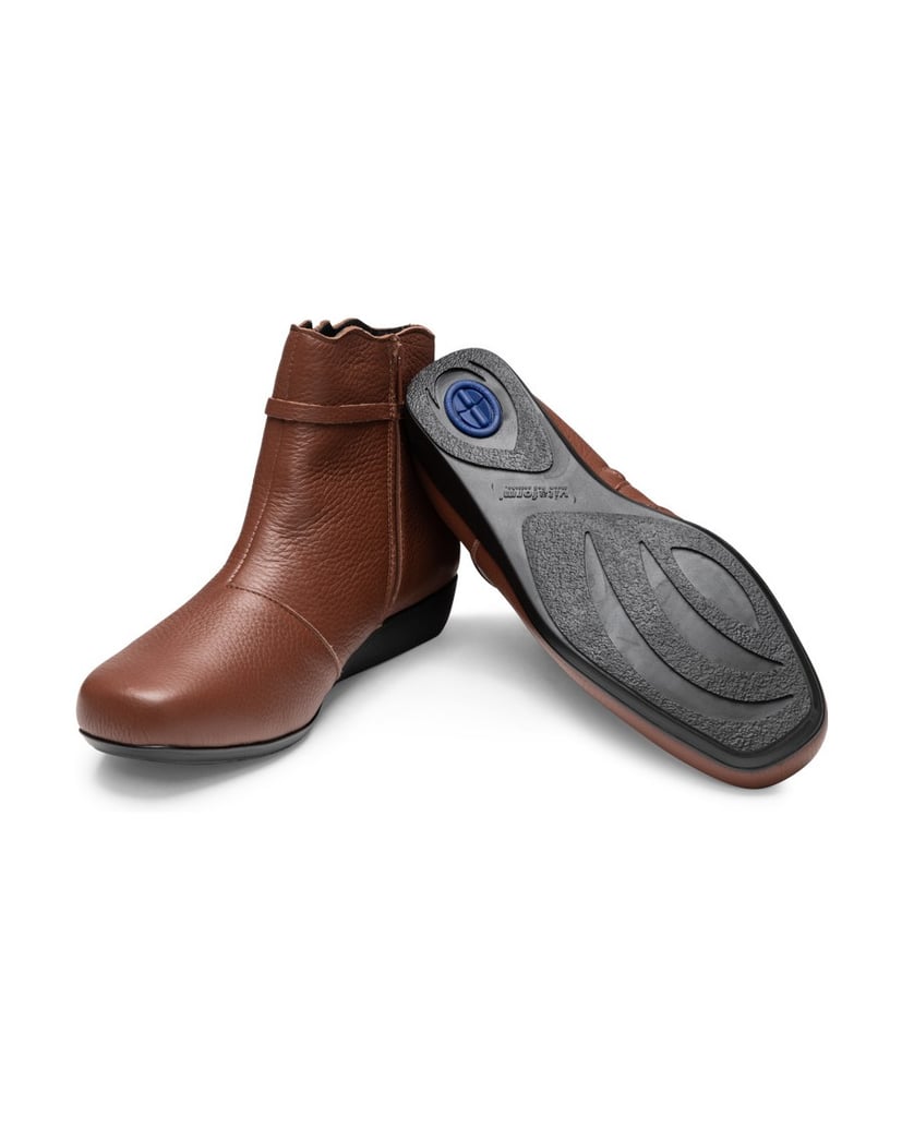 VITAFORM-Hirschleder-Stiefeletten-braun