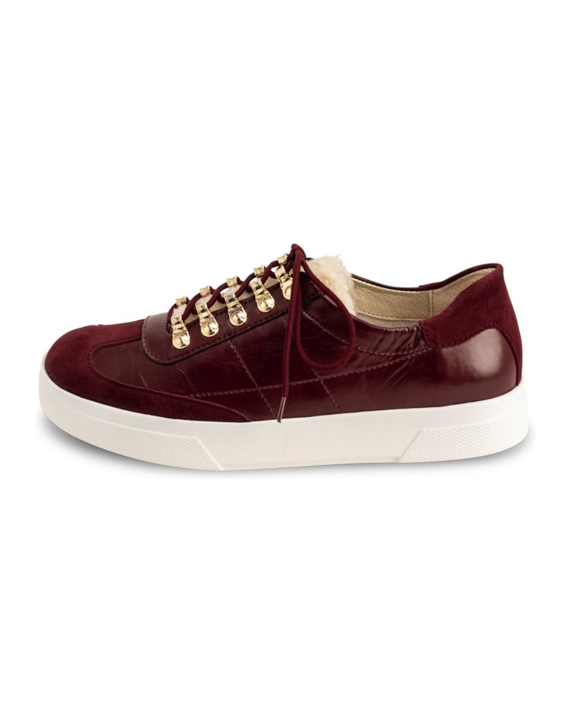 VITAFORM-Echt-Leder-&-vitaform-Stretch-Sneaker-bordeaux
