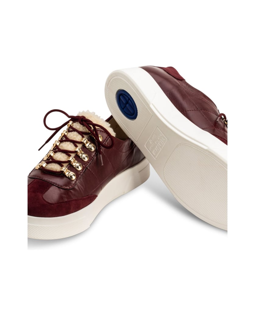 VITAFORM-Echt-Leder-&-vitaform-Stretch-Sneaker-bordeaux
