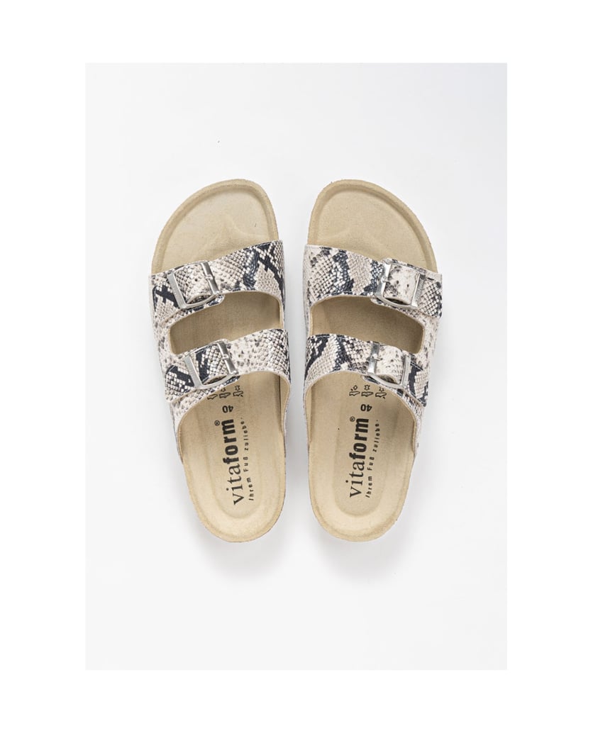 VITAFORM-Veloursleder-Pantoletten-Animalprint