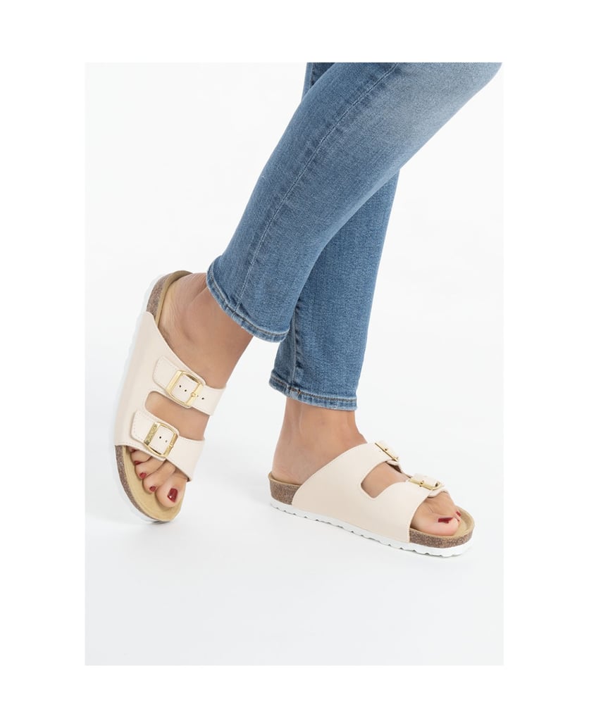 VITAFORM-Softnappaleder-Pantoletten-beige