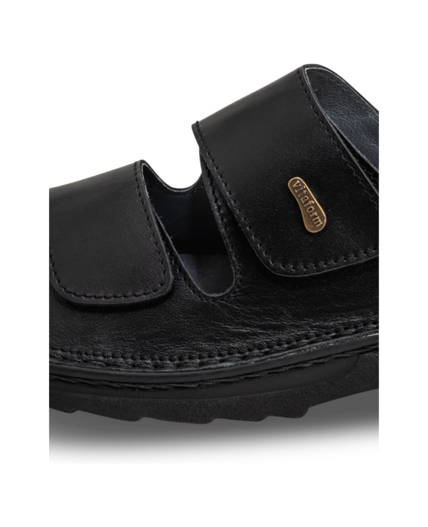 VITAFORM-Softnappaleder-Sandalen-schwarz