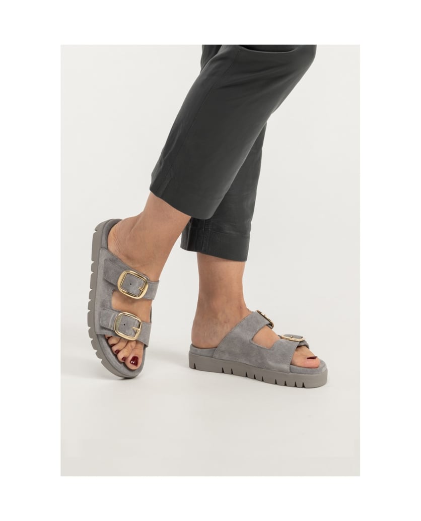 VITAFORM-Veloursleder-Pantoletten-pink