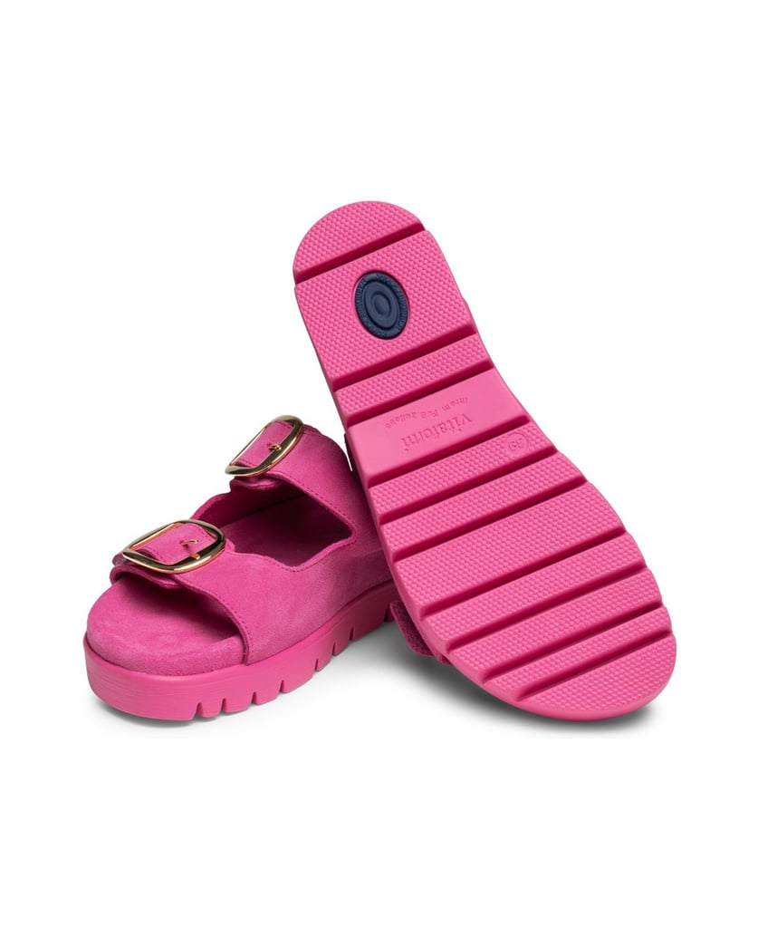 VITAFORM-Veloursleder-Pantoletten-pink