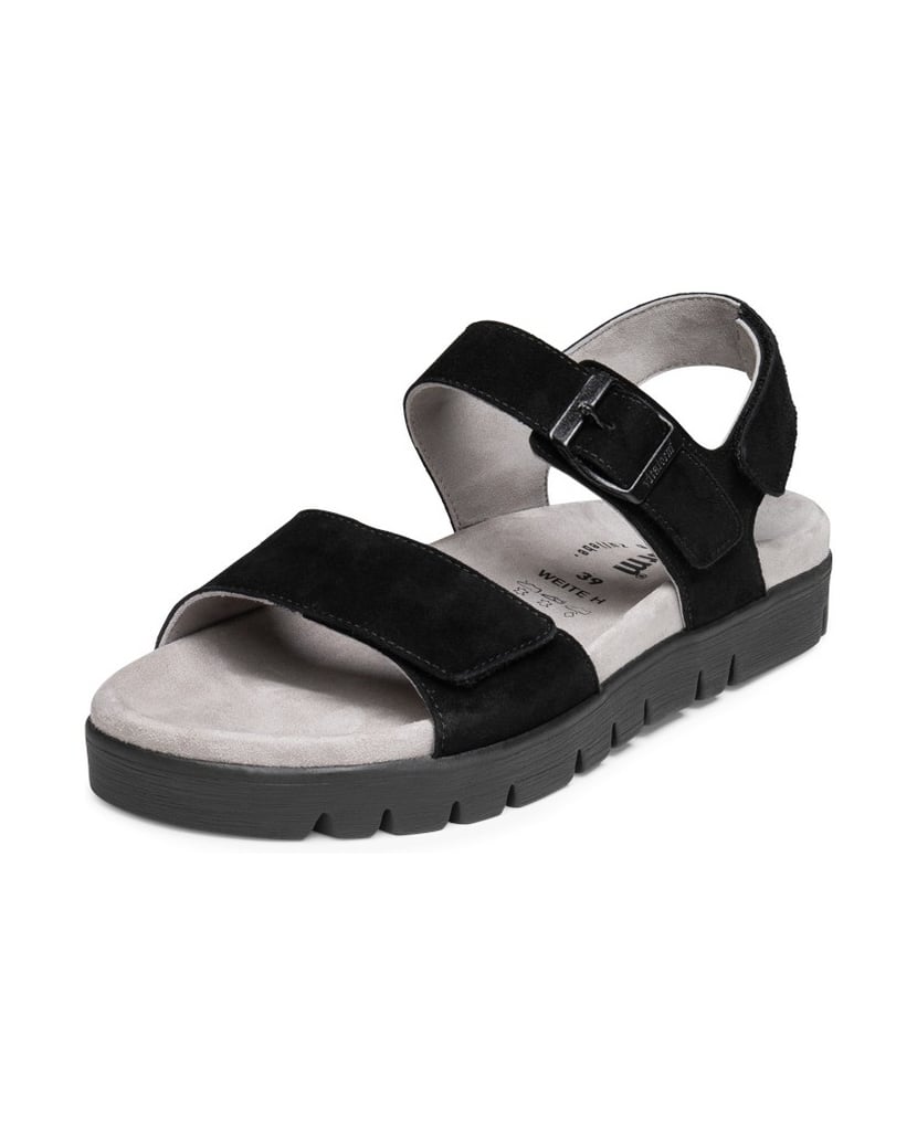 VITAFORM-Samtziegenleder-Sandalen-schwarz