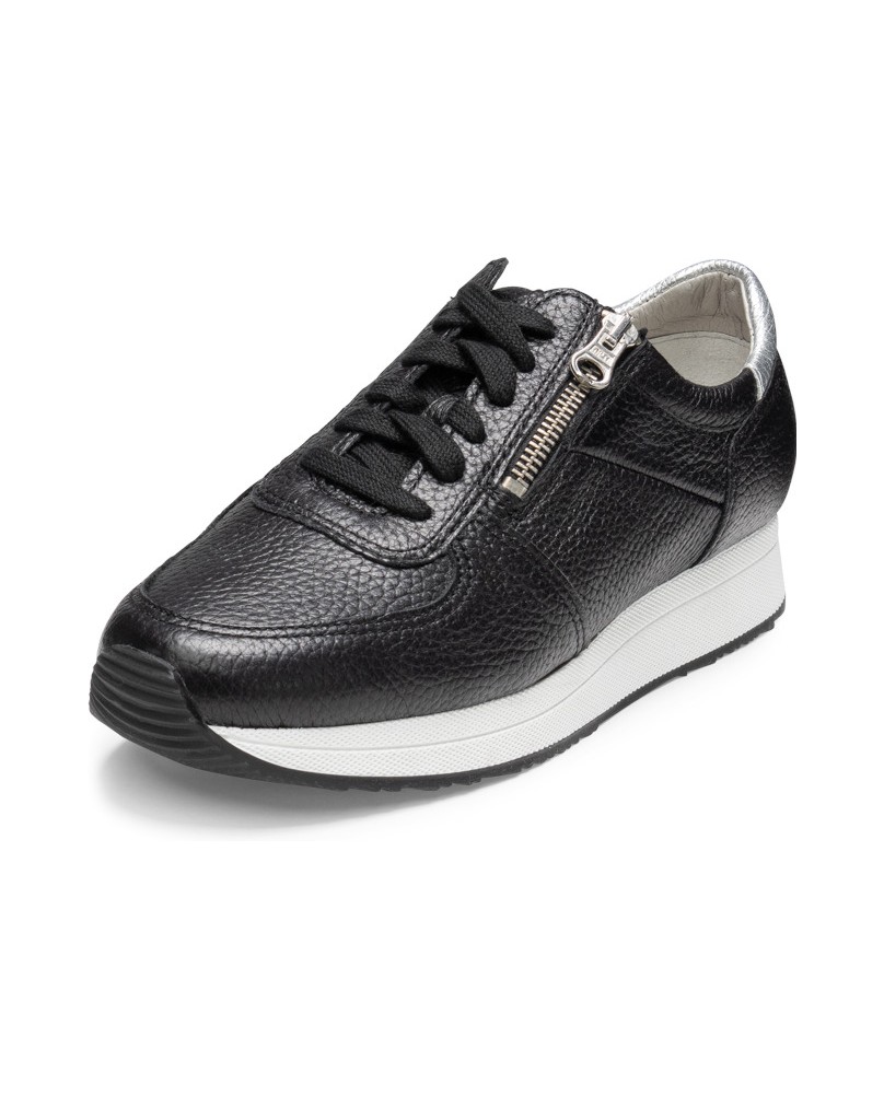 VITAFORM-Hirschleder-Sneaker-schwarz