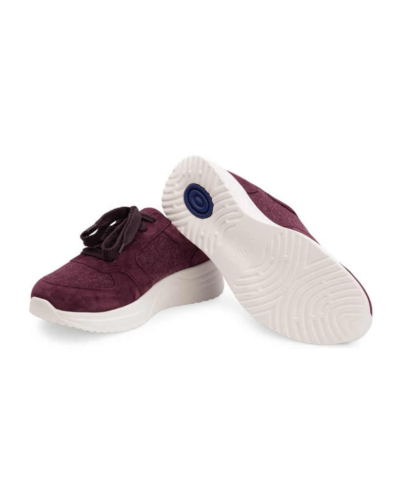 VITAFORM-Samtziegenleder-Sneaker-aubergine