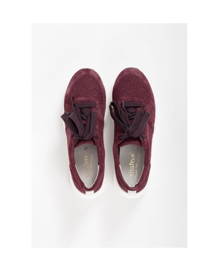 VITAFORM-Samtziegenleder-Sneaker-aubergine
