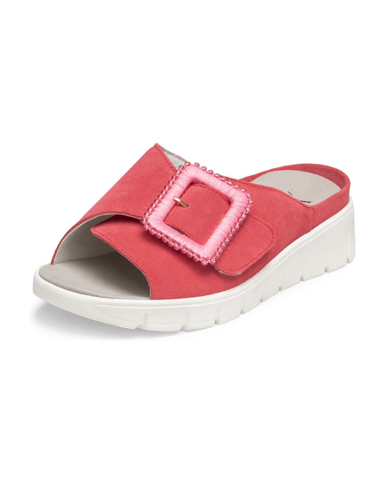 VITAFORM-Veloursleder-Pantoletten-pink