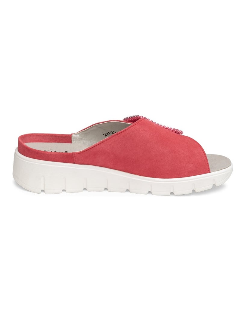 VITAFORM-Veloursleder-Pantoletten-pink