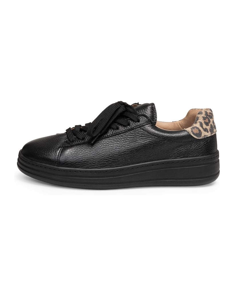 VITAFORM-Hirschleder-Sneaker-schwarz