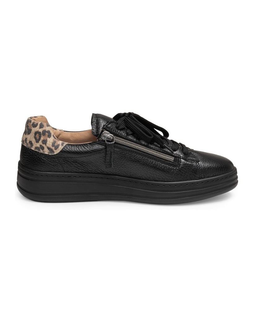 VITAFORM-Hirschleder-Sneaker-schwarz
