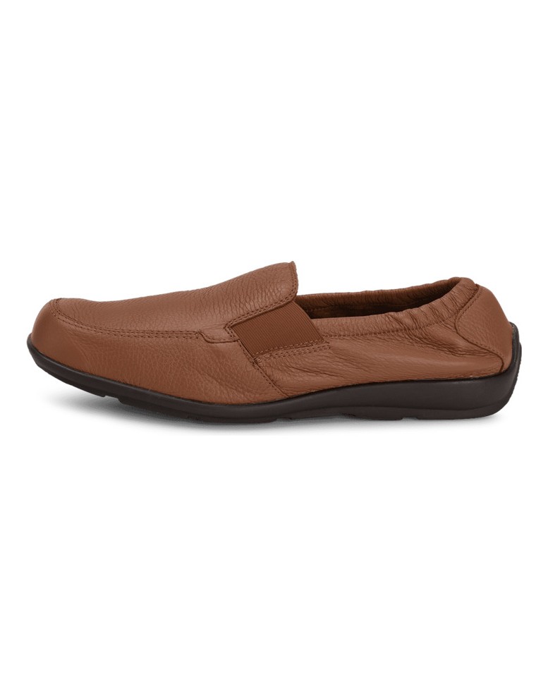 VITAFORM-Hirschleder-Slipper-cognac