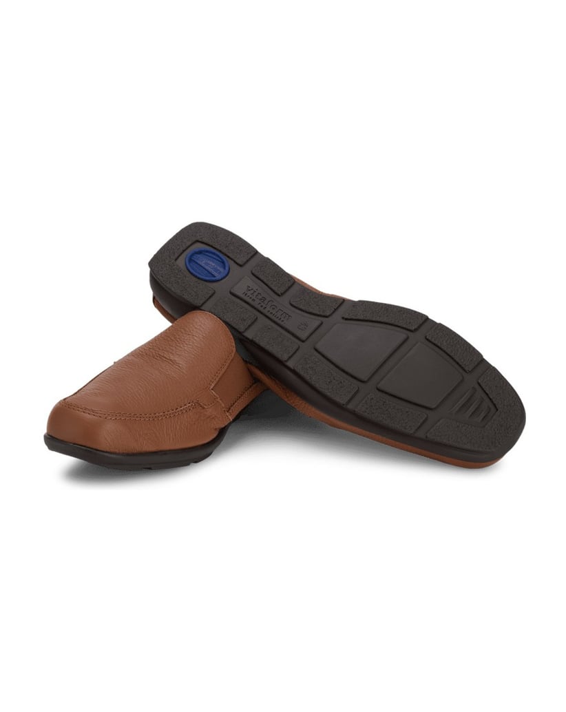 VITAFORM-Hirschleder-Slipper-cognac