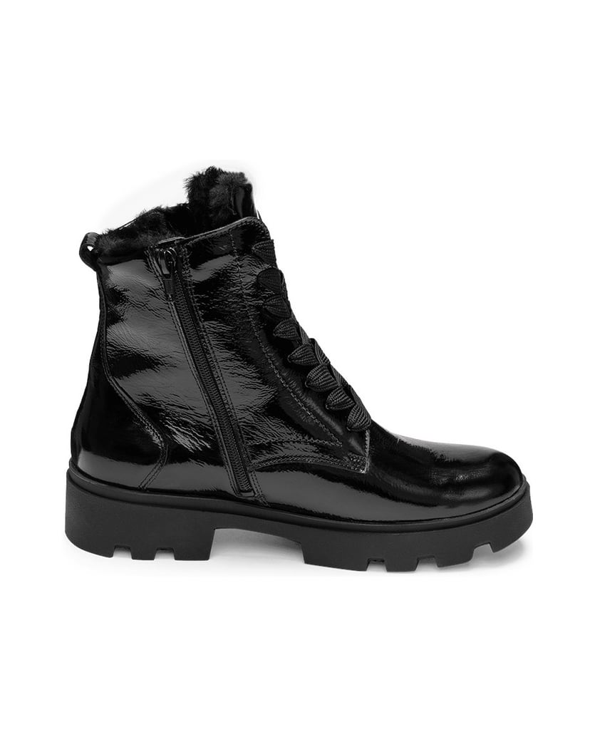 VITAFORM-Softlackleder-Stiefeletten-schwarz
