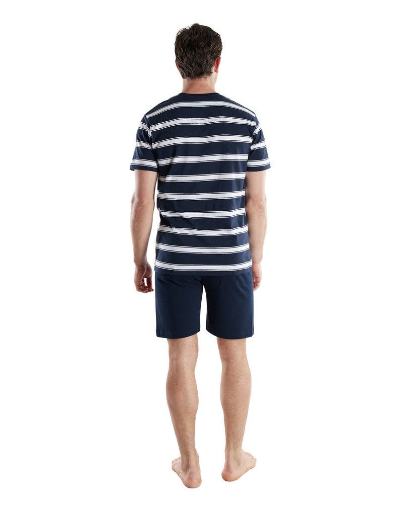 Tom-Tailor-Herren-Pyjama-Shorty-Rundhals-blau
