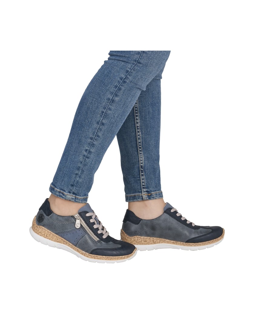 Rieker-Schnürschuhe-N4221-blau