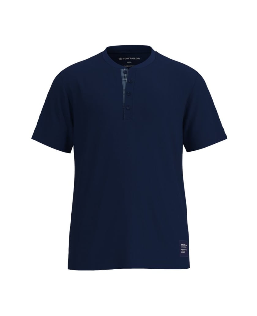 Tom-Tailor-Herren-Pyjama-Shorty-4-Knopfverschluss-blau-