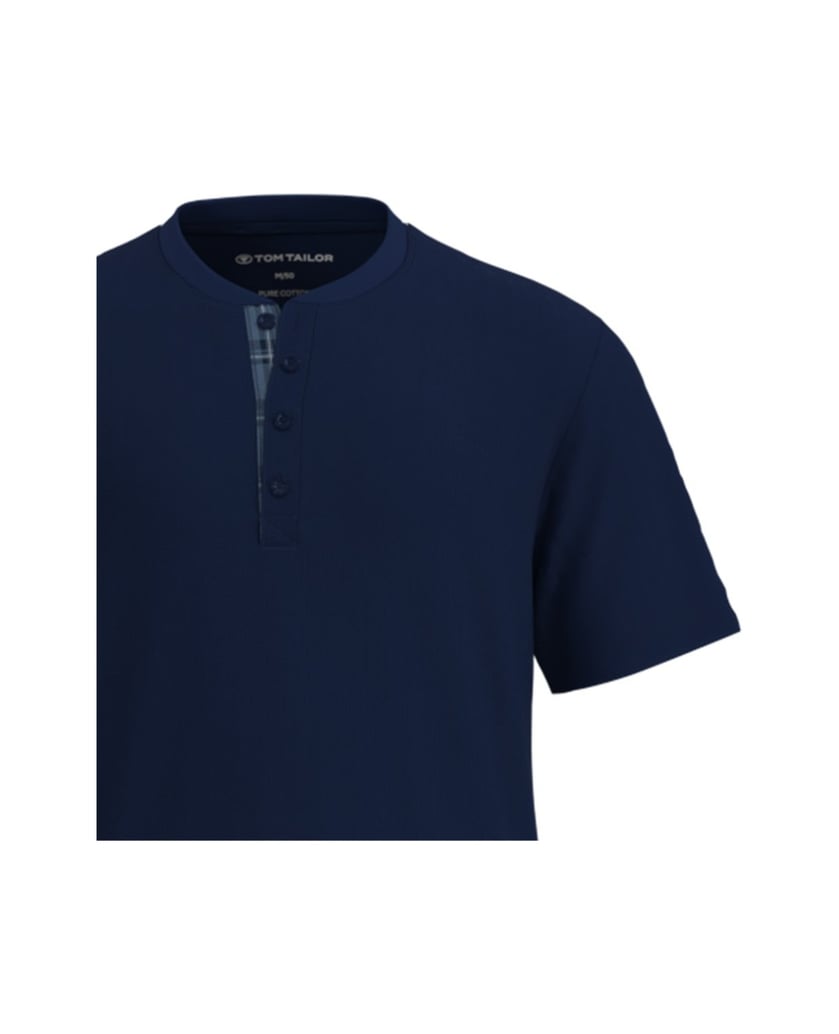 Tom-Tailor-Herren-Pyjama-Shorty-4-Knopfverschluss-blau-