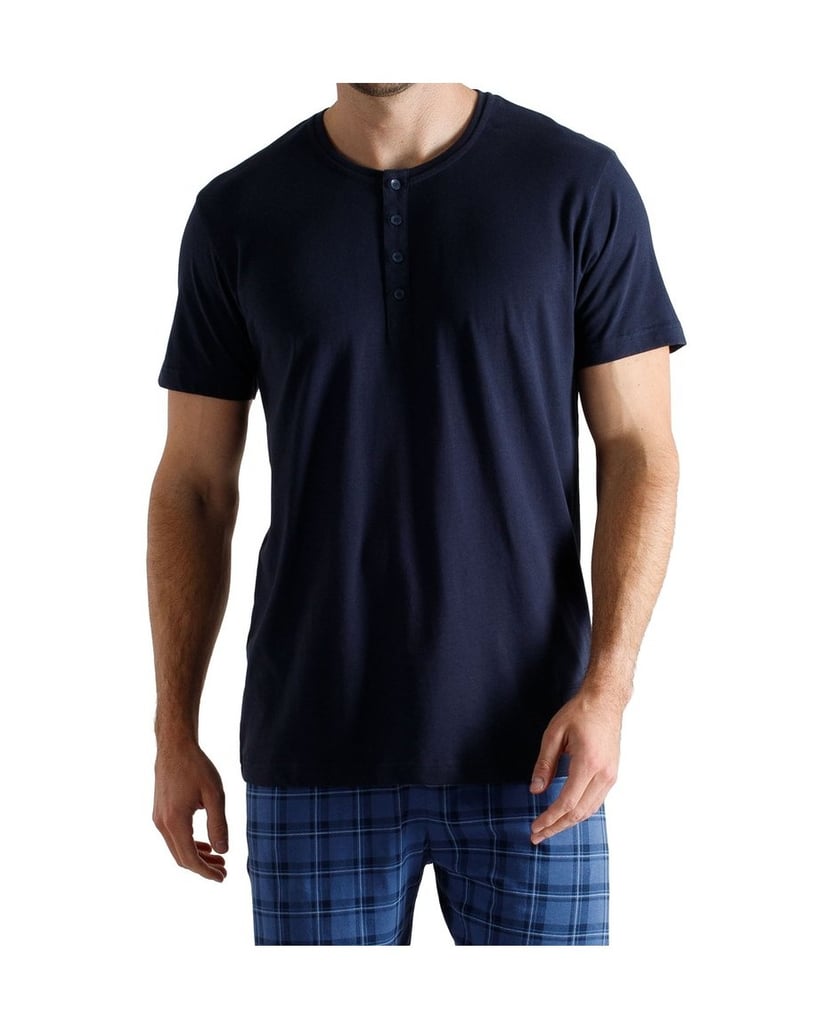 Tom-Tailor-Herren-Pyjama-Shorty-4-Knopfverschluss-blau-