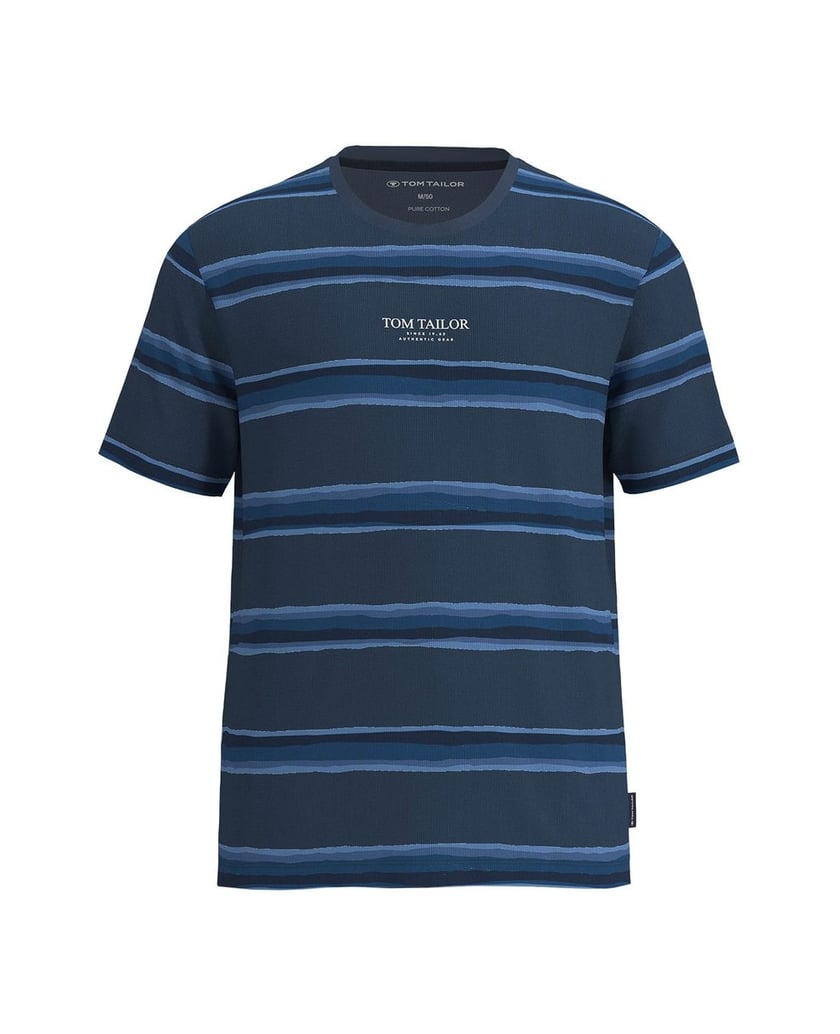 Tom-Tailor-Herren-Pyjama-Shorty-Rundhals-blau-